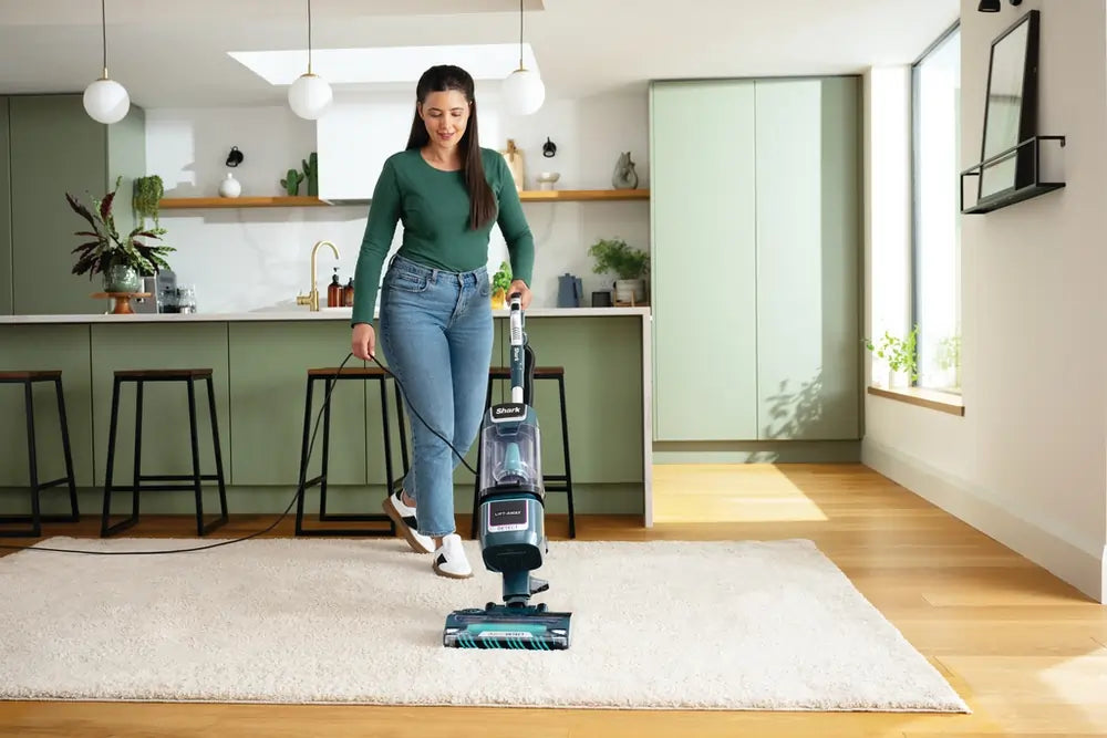 Shark LA791UKT Detect Pet Pro Bagless Upright Corded Vacuum Cleaner, Adriatic Teal / Silver
