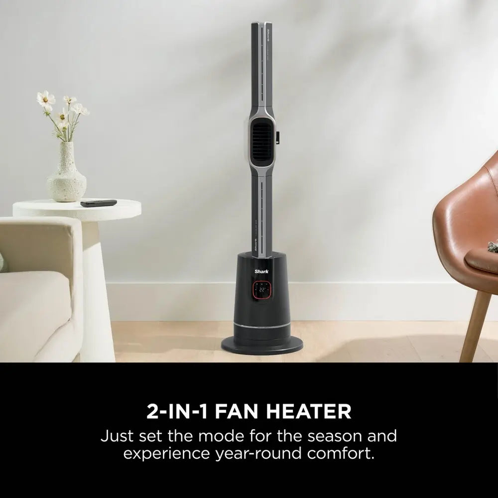 Shark TH200UK Fan & Heater, Charcoal