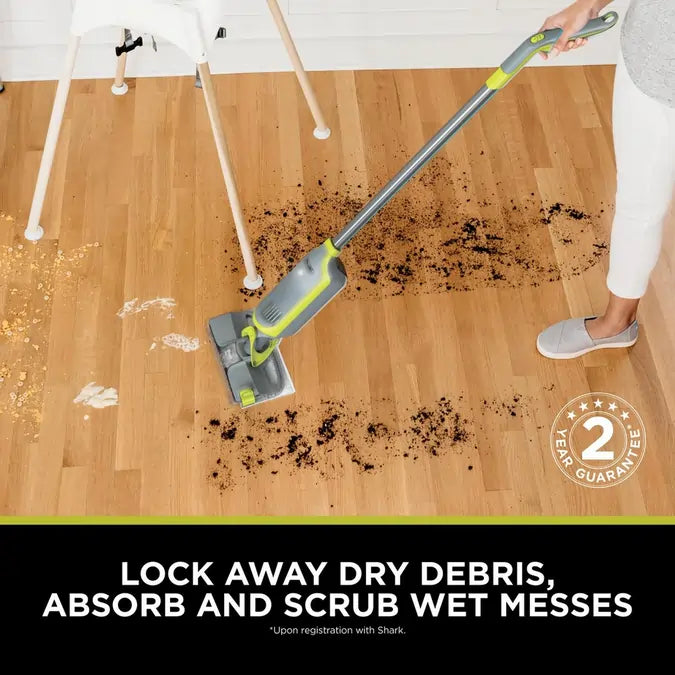 Shark VM200UK VacMop Cordless 2-in-1 Vacuum Mop with Targeted Spray, Charcoal Grey