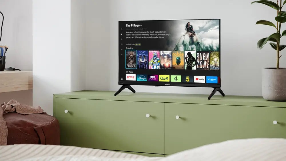 Sharp Aquos 1TC24HE2245KB 24" HD Ready TiVo Smart TV With Freely, Black