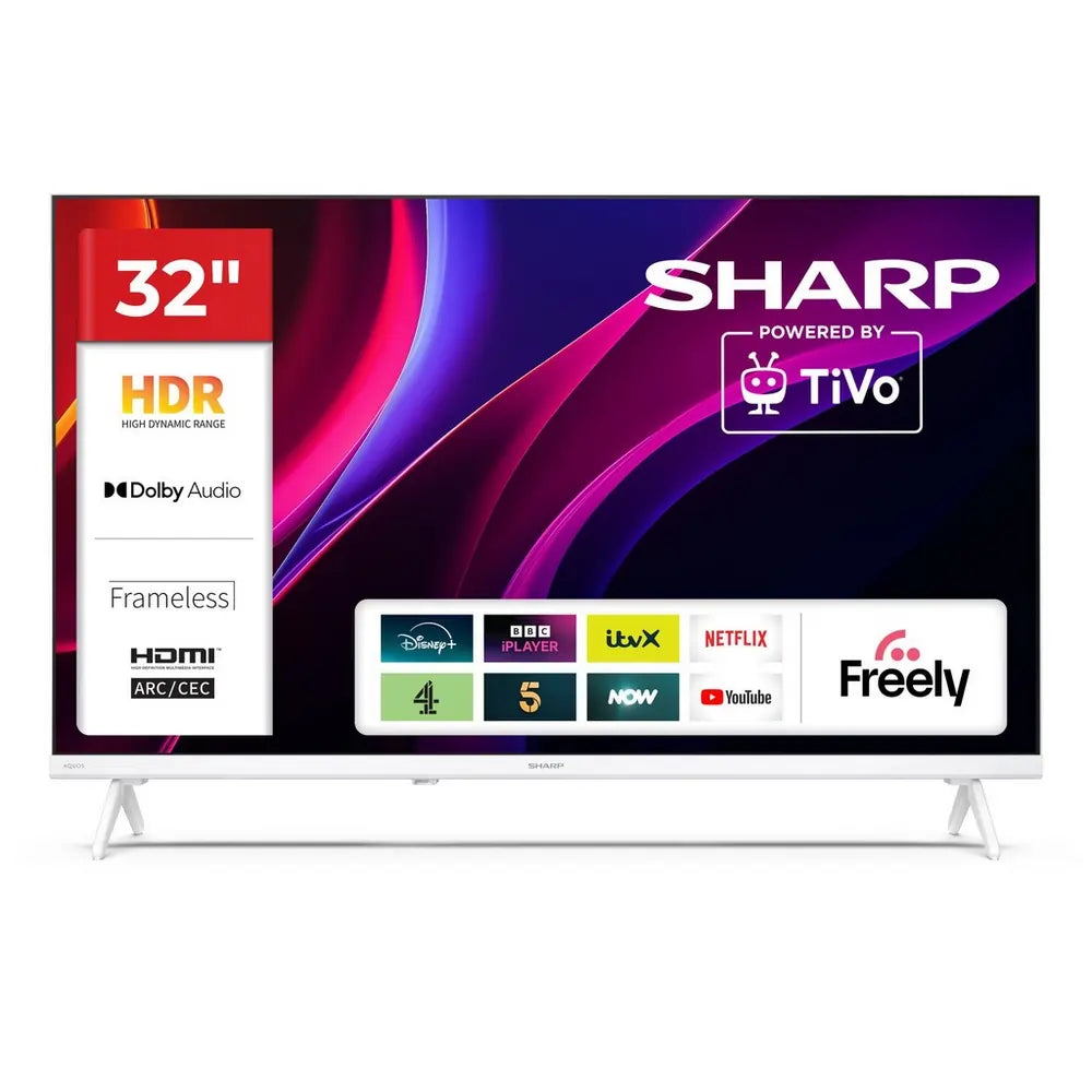 Sharp Aquos 1TC32HE2245KW 32" HD Ready TiVo Smart TV With Freely, White