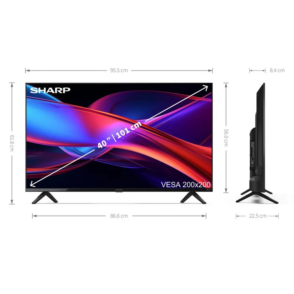Sharp 2TC40GD2225K 40" Full HD Frameless Smart Roku TV