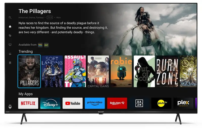 Sharp Aquos 4TC55GK4245KB 55" 4K UHD Frameless Smart Tivo TV