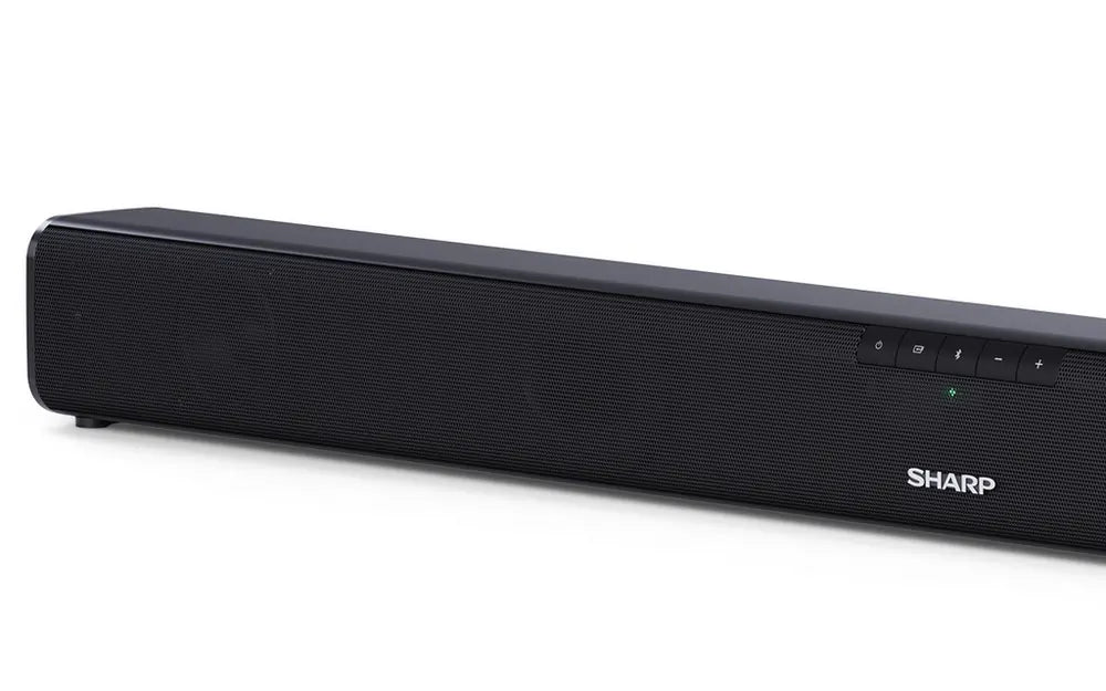Sharp HTSB110 Wireless 2ch 90W Slim Bluetooth Soundbar, Black