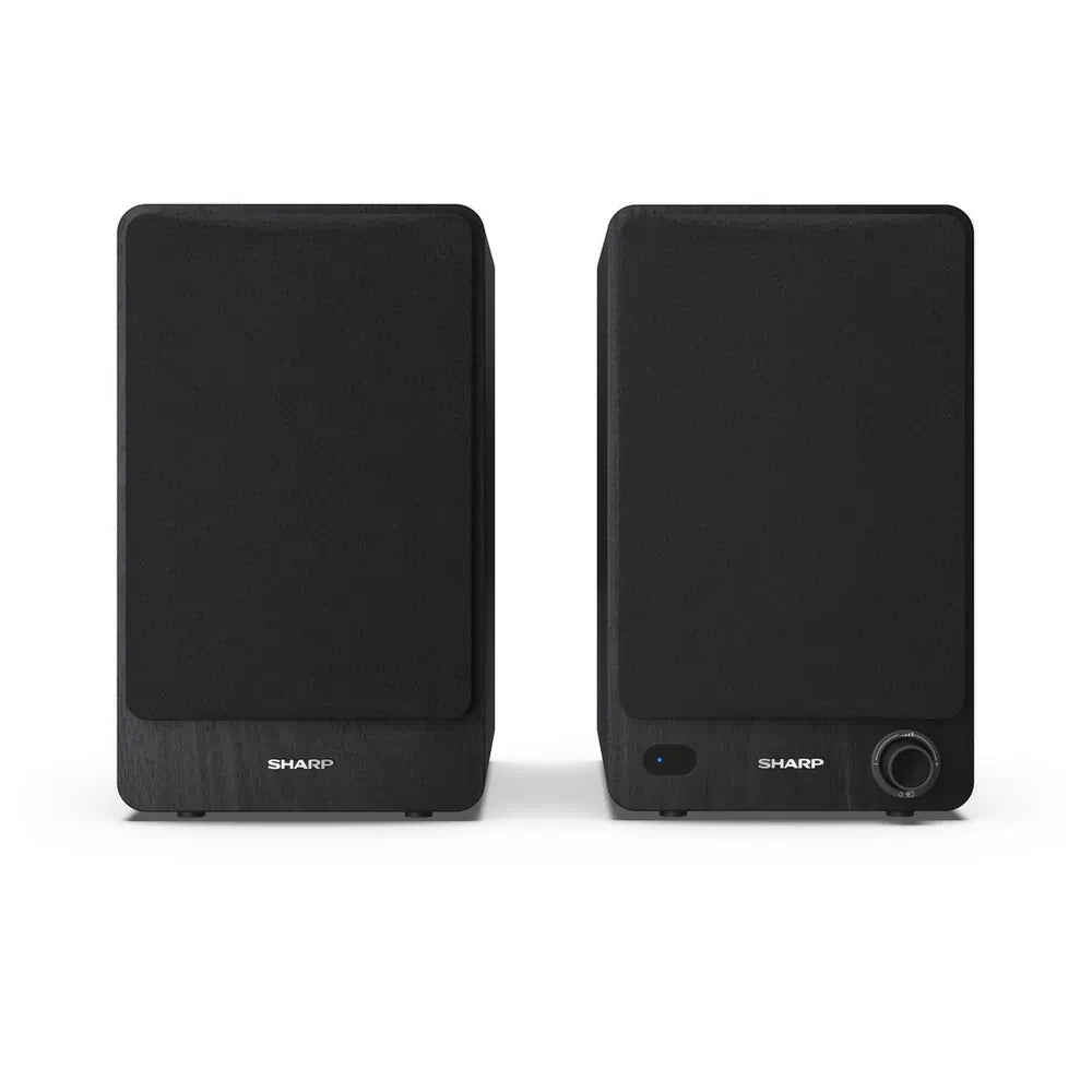 Sharp RP-TT100/CPSS30 Bluetooth Automatic Hi-Fi Turntable With A Pair of Bookshelf Speakers, Black