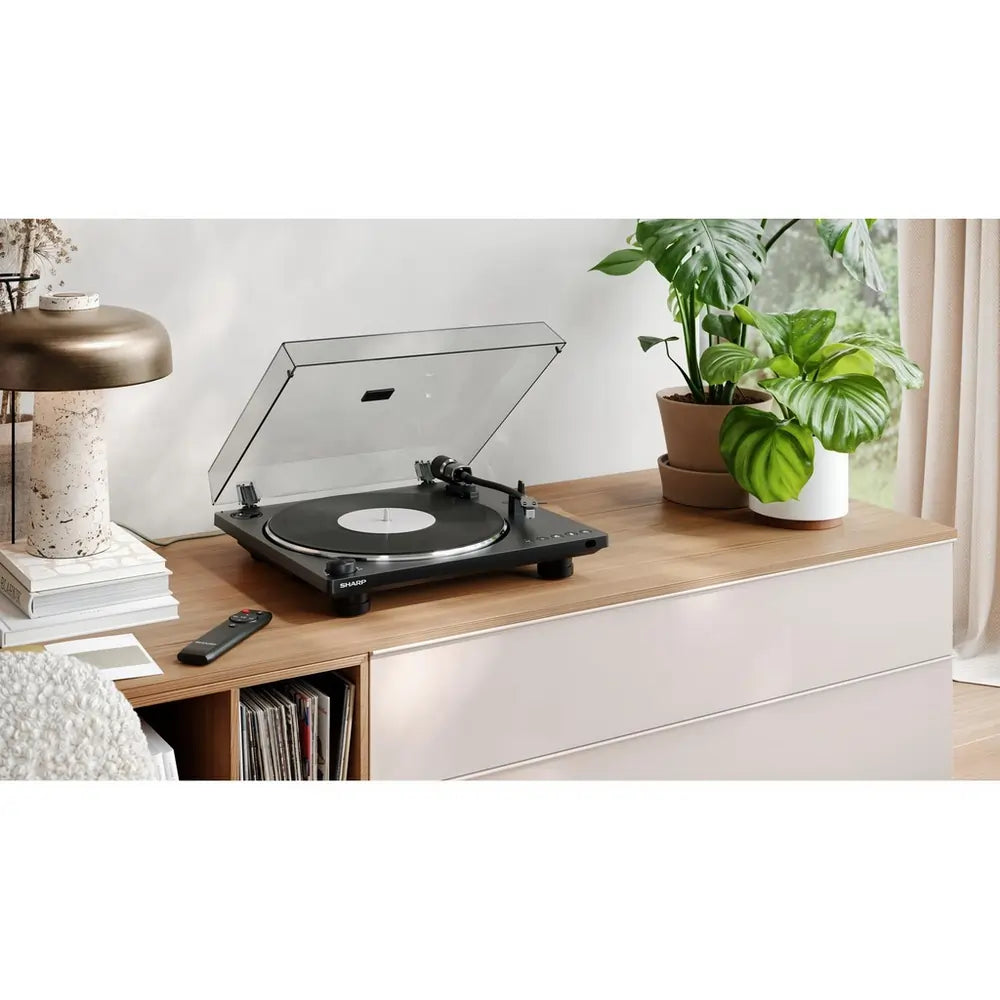 Sharp RP-TT100 Bluetooth Automatic Hi-Fi Turntable With Remote Control, Black
