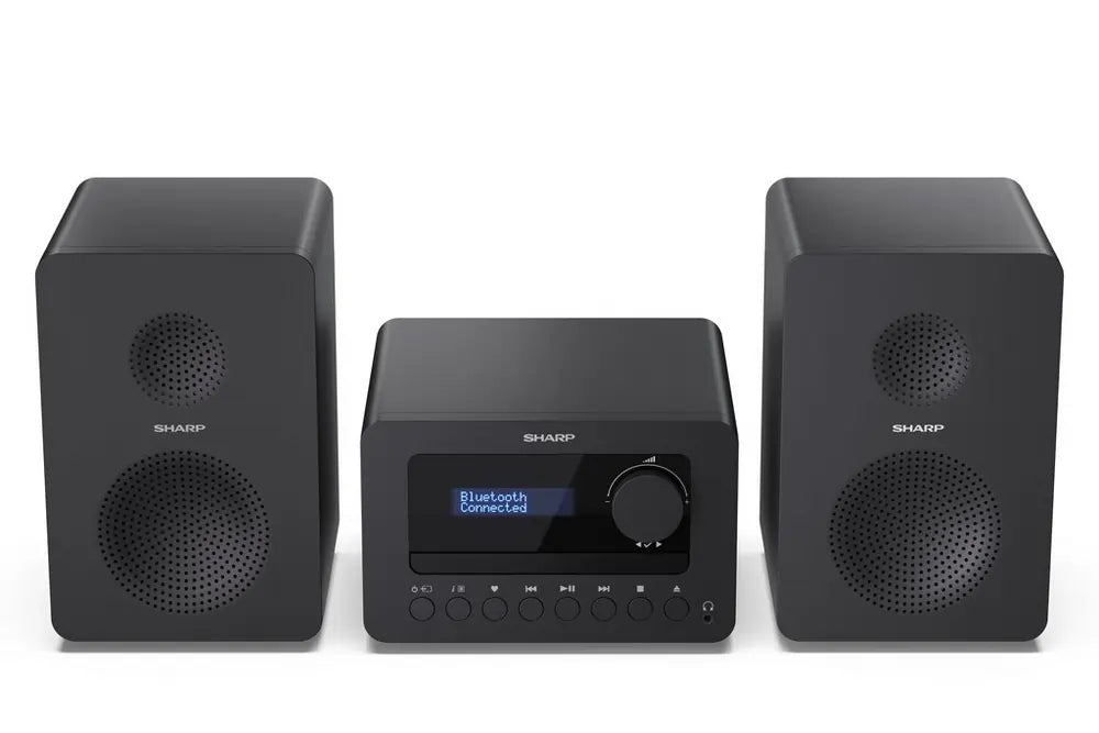 Sharp XLB520D DAB+ Bluetooth Micro Hi-Fi System, Black