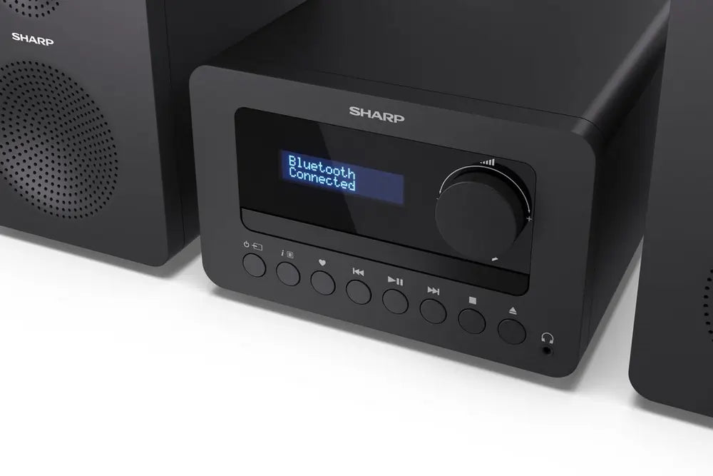 Sharp XLB520D DAB+ Bluetooth Micro Hi-Fi System, Black