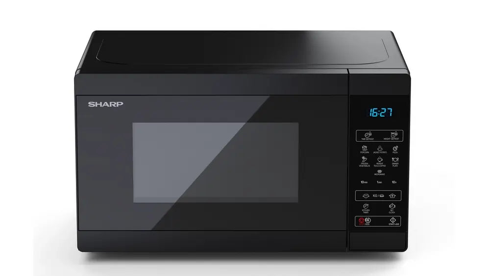 Sharp YCMS02UB 800W 20 Litre Microwave Oven, Black
