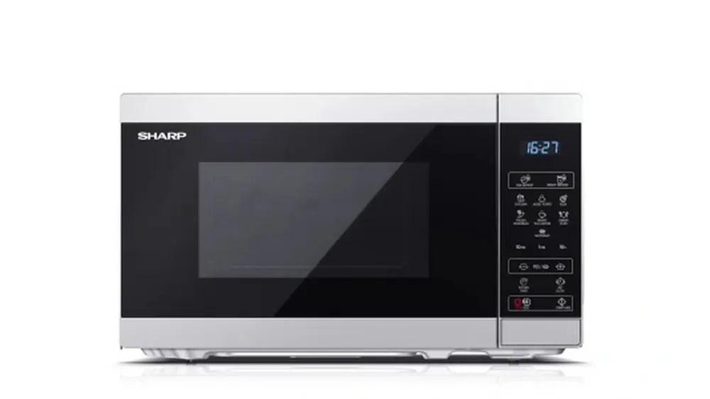 Sharp YCMS02US 800W 20 Litre Microwave Oven, Silver