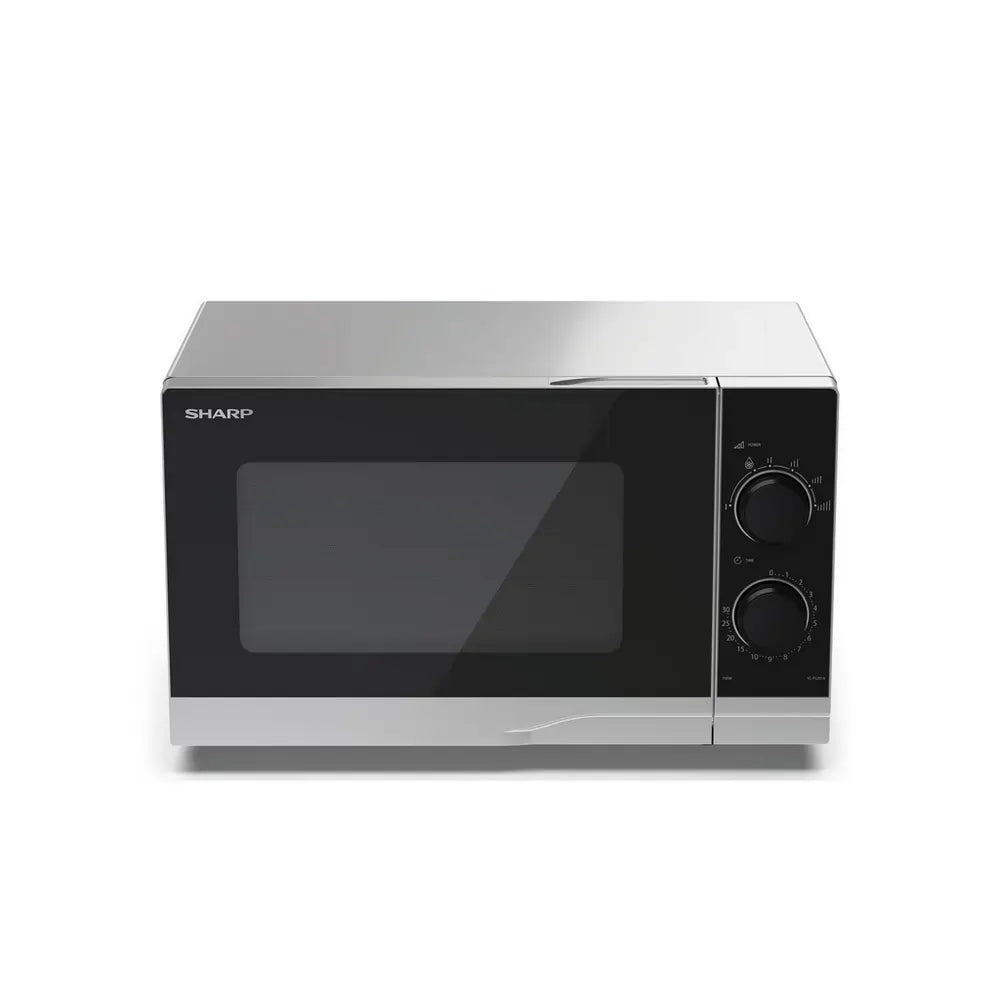 Sharp YCPS201AUS 700W 20 Litre Microwave Oven, Silver