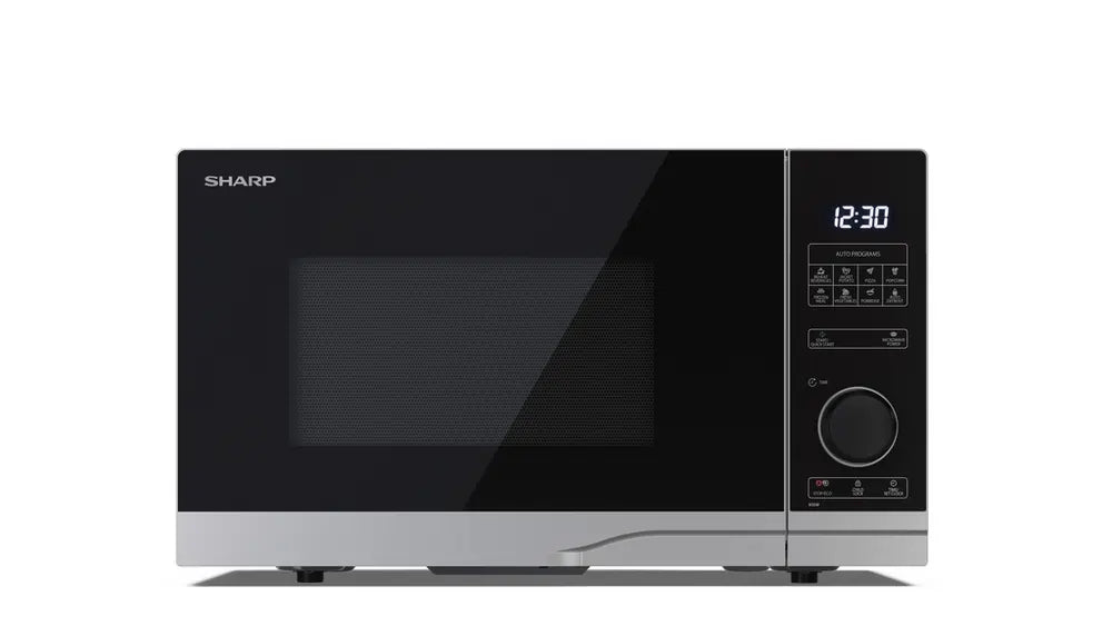 Sharp YCPS254AUS 900W 25 Litre Microwave Oven, Silver