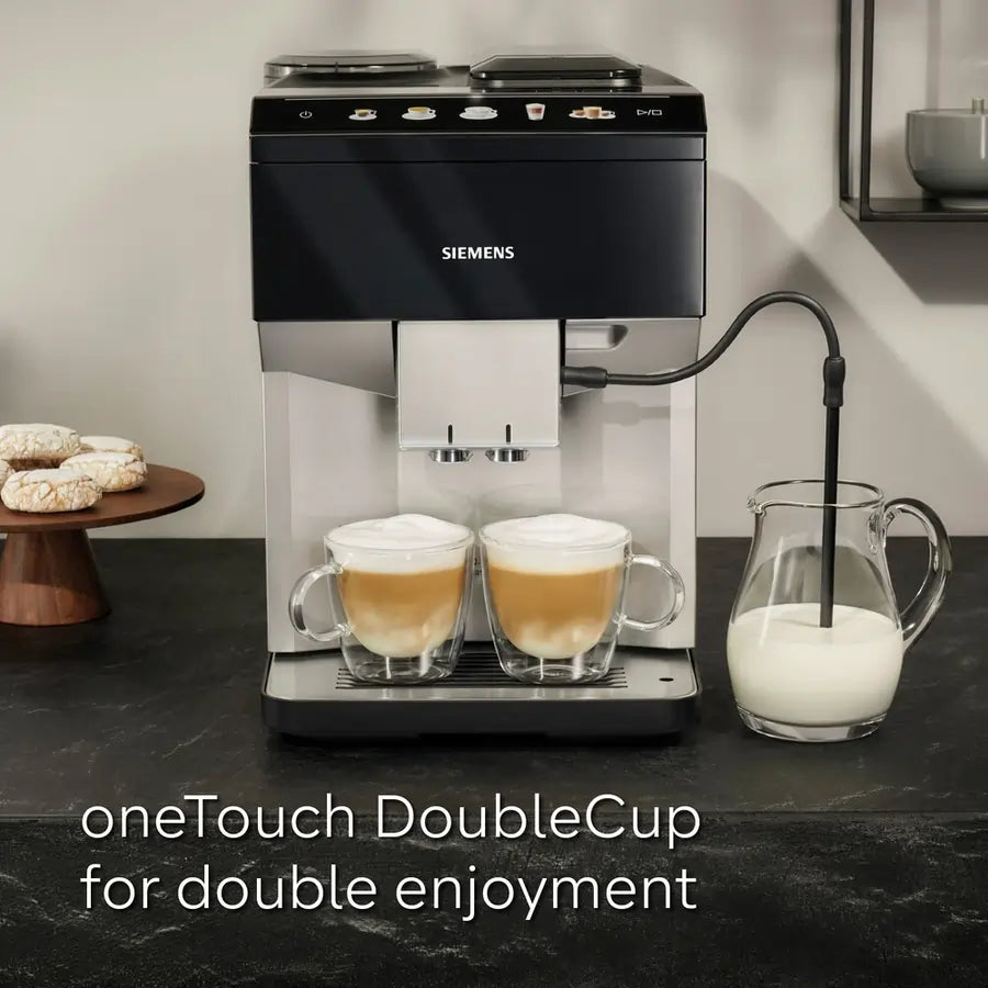 Siemens TP515GB1 Bean to cup coffee machine, Black/Silver