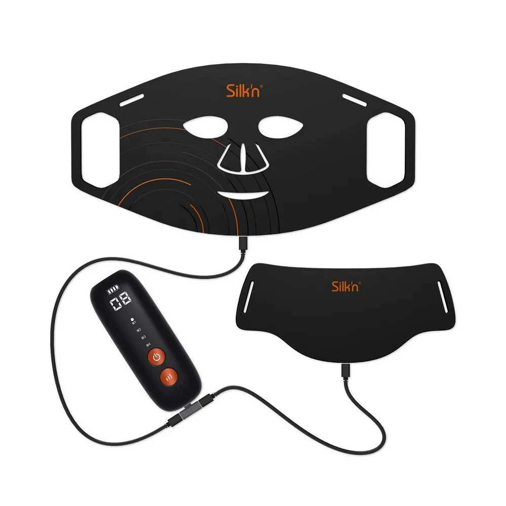 SILK'N FNLM2PCN001 Dual LED Face Mask, Black