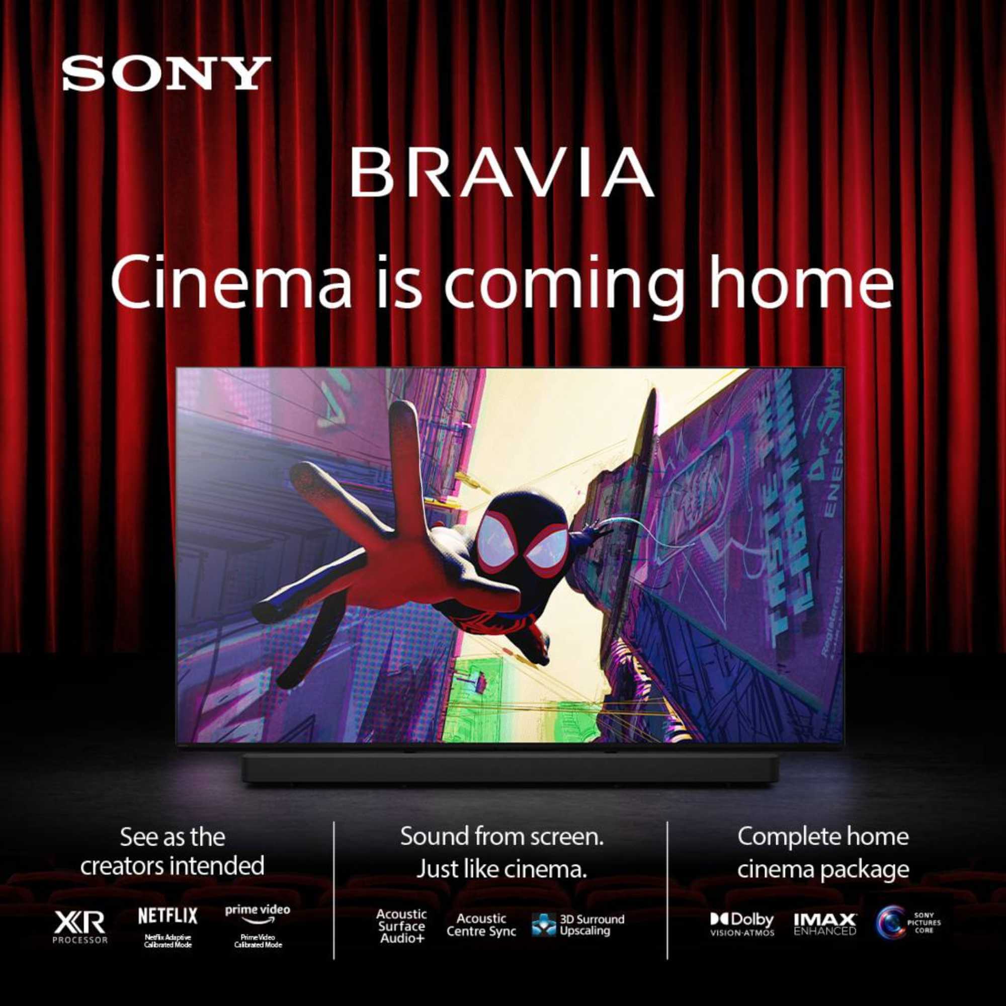 Sony K65XR90PU 65" BRAVIA 9 QLED 4K TV - Black -