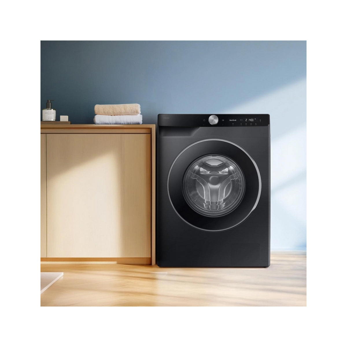 Samsung WW11DG6B25LBU1 9kg Freestanding Washing Machine, 1400 Spin, 60cm Wide - Black