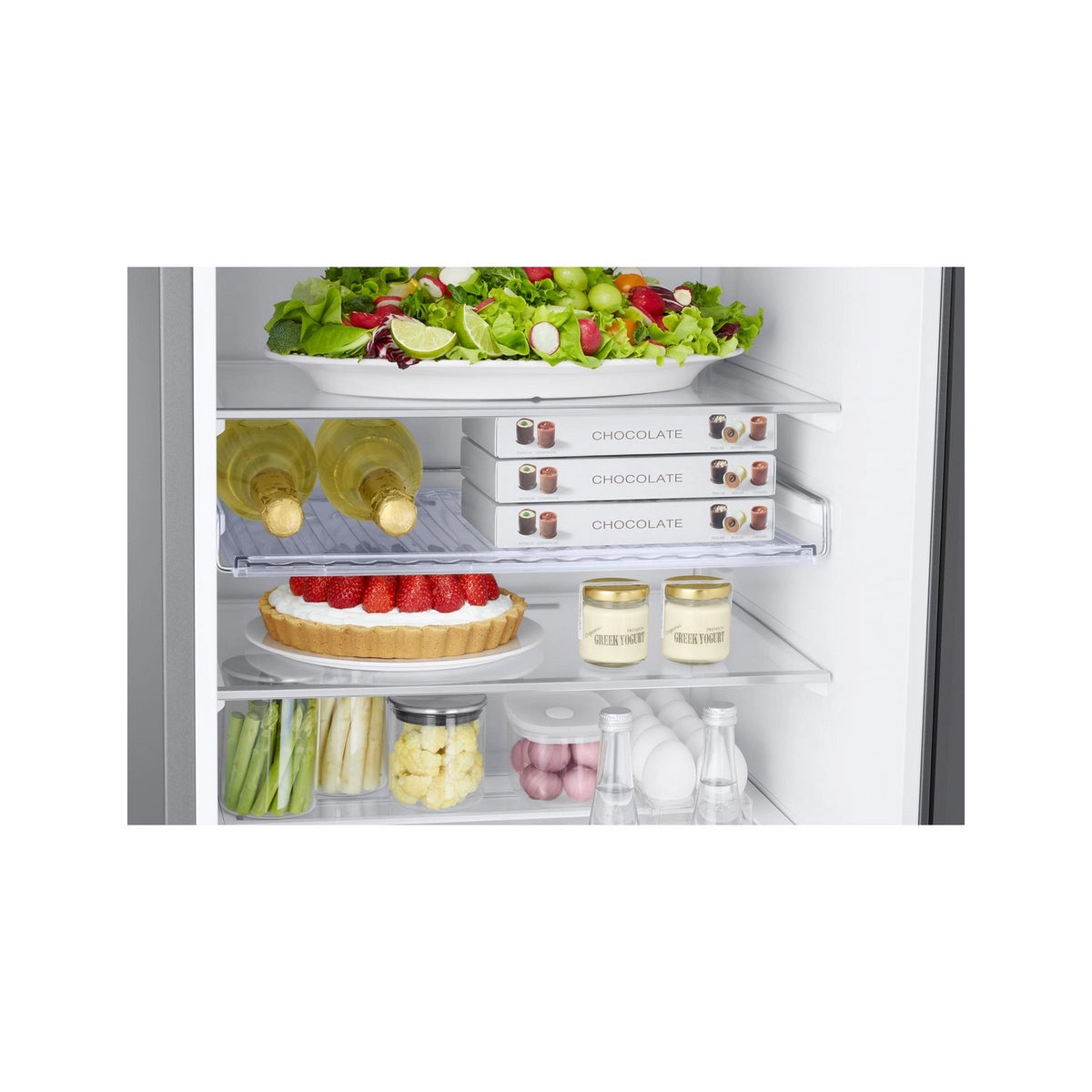 Samsung RB38C636DB1/EU 70/30 Freestanding Frost Free Fridge Freezer, 386 Litre, 59.5cm Wide - Black