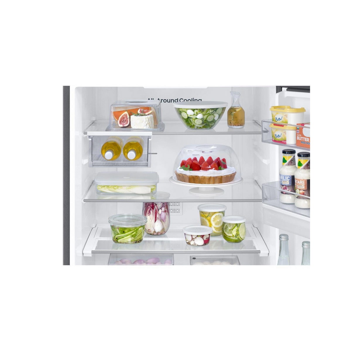 Samsung RB50DG632ES9EU 60/40 Freestanding Frost Free Fridge Freezer With Water Dispenser, 505 Litre, 75.9cm Wide - Silver