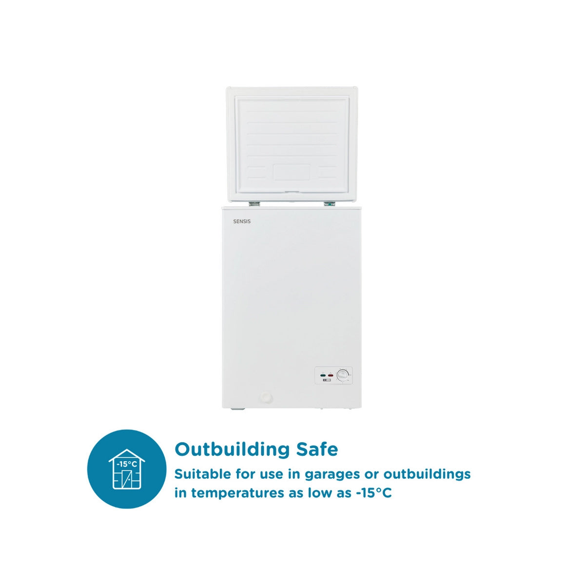 Sensis RFCHT01F97EW 97 Litre Freestanding Chest Freezer, 54.5cm Wide - White