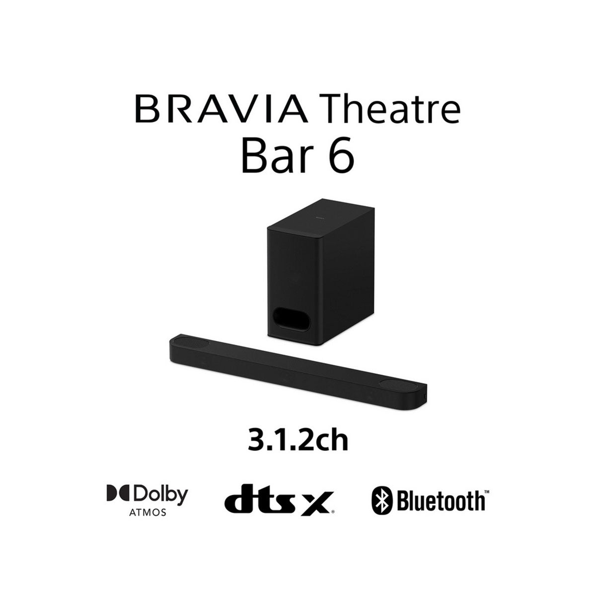 Sony HTB600.CEK 3.1.2ch BRAVIA Theatre Bar 6 Dolby Atmos® Soundbar - Black