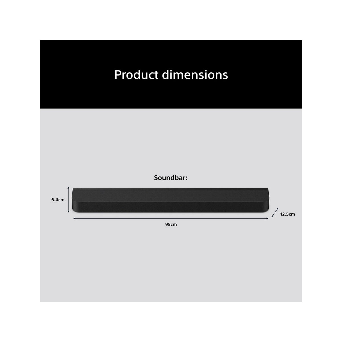 Sony HTA7100.CEK BRAVIA Theatre Bar 7 Dolby Atmos Soundbar, 95cm Wide - Black