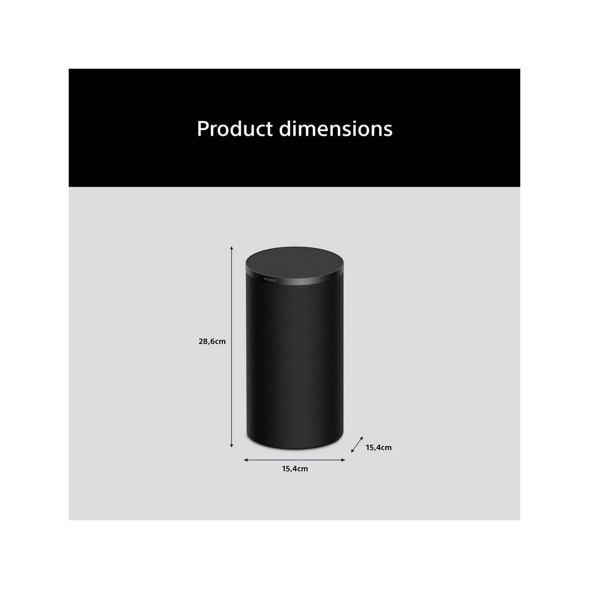 Sony SARS9.CEJ BRAVIA Theatre Rear 9 Wireless Rear Speakers, 180W - Black