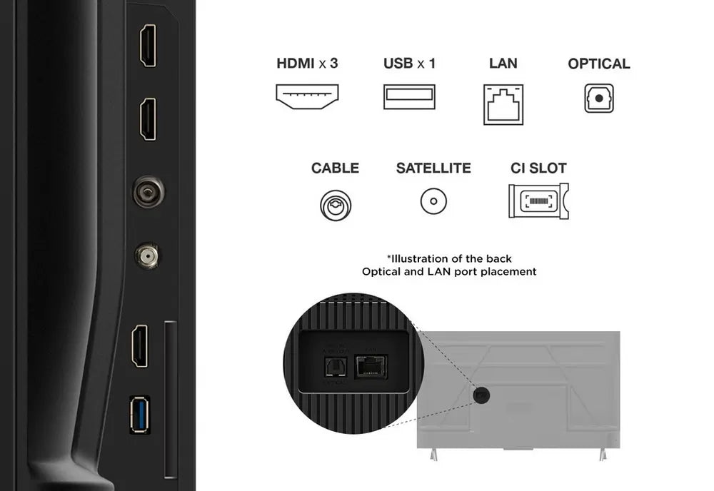 TCL 43V6C-UK 43" 4K Direct LED HDR Google Television