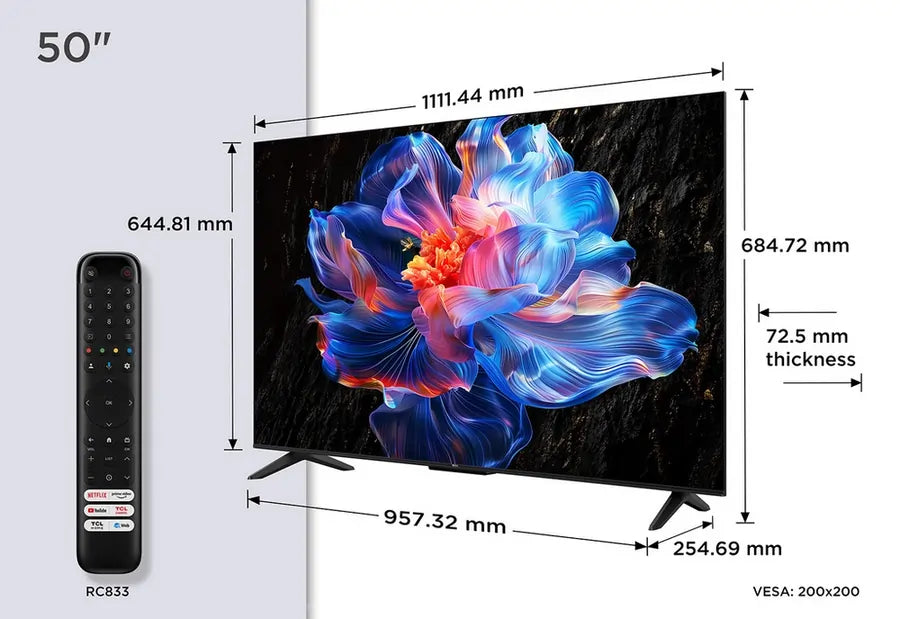 TCL 50V6CUK 50" 4K Direct LED HDR Google Television
