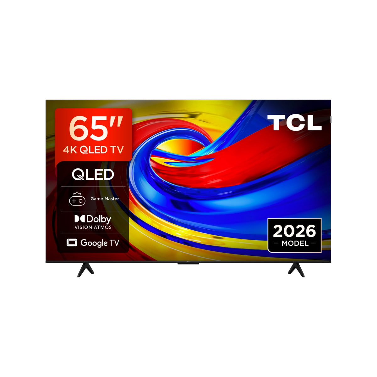 TCL 65P7L-UK 65" 4K HDR QLED Direct LED Google TV - Black