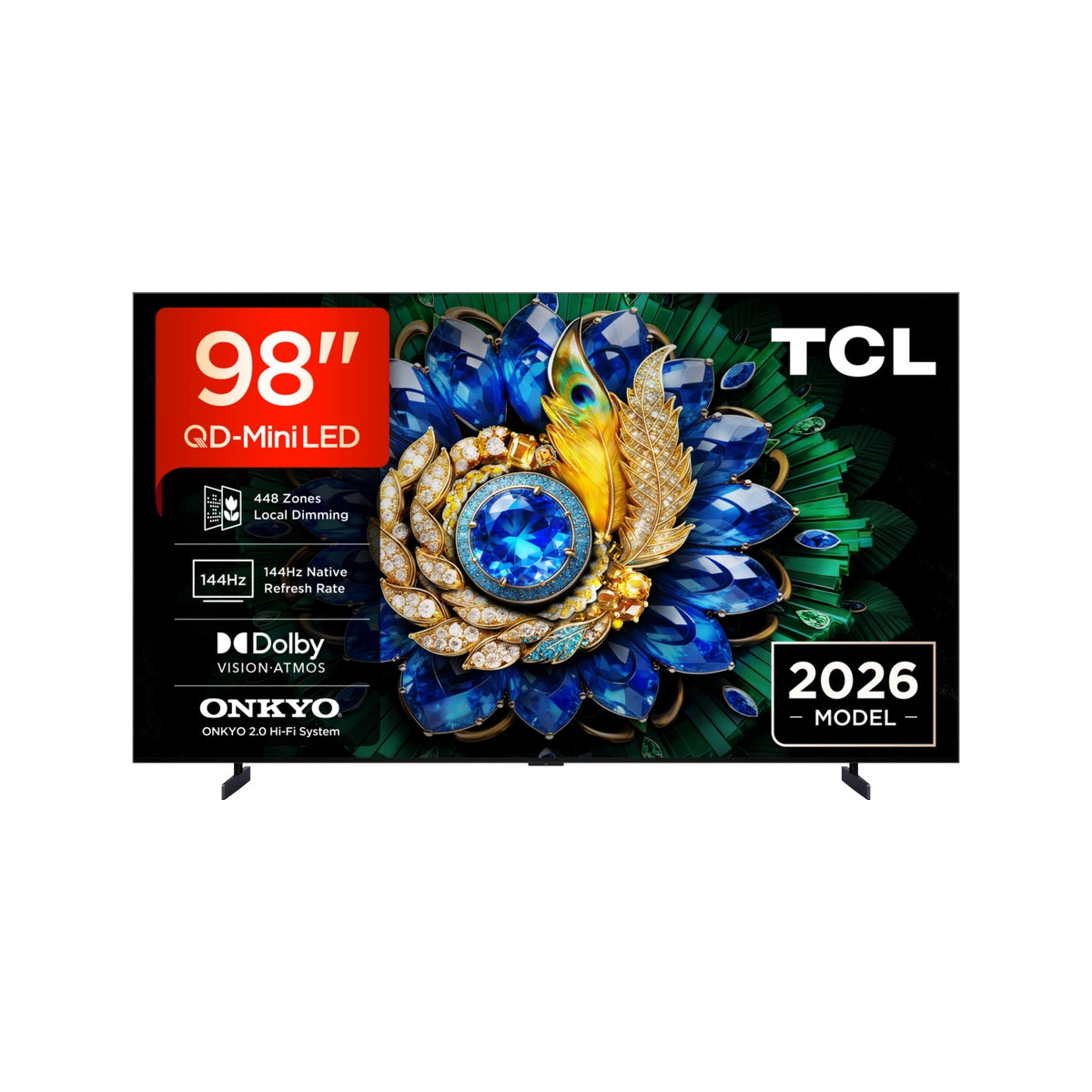 TCL 98A400M-UK 98" QD-MINI LED TV - Black