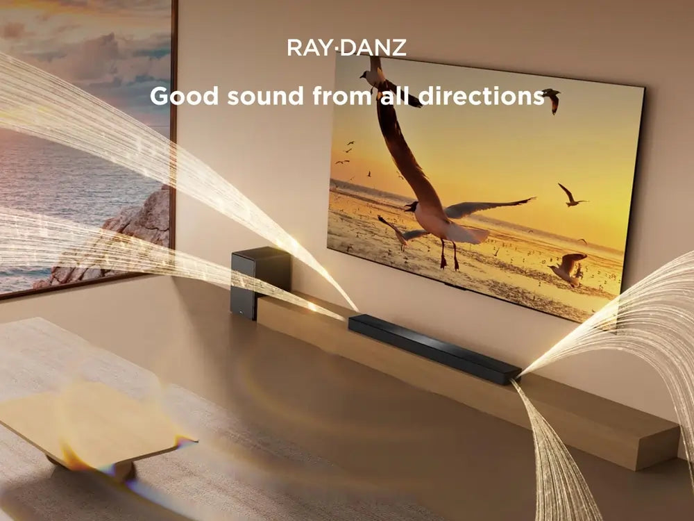 TCL Q65H 5.1 Channel Soundbar With Dolby Atmos & Ray Danz Technologies, Black