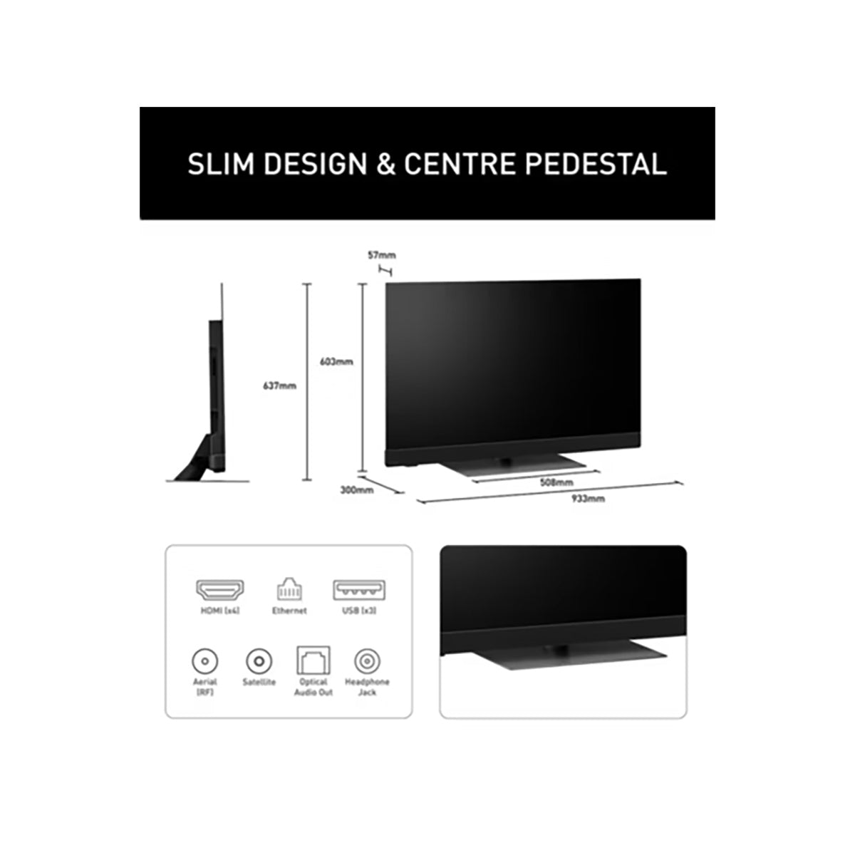 Panasonic TV-42Z90BEB 42 Inch OLED 4K HDR Smart TV, Fire TV, HCX Pro AI Processor MK II, Dolby Atmos® - 93.3cm Wide