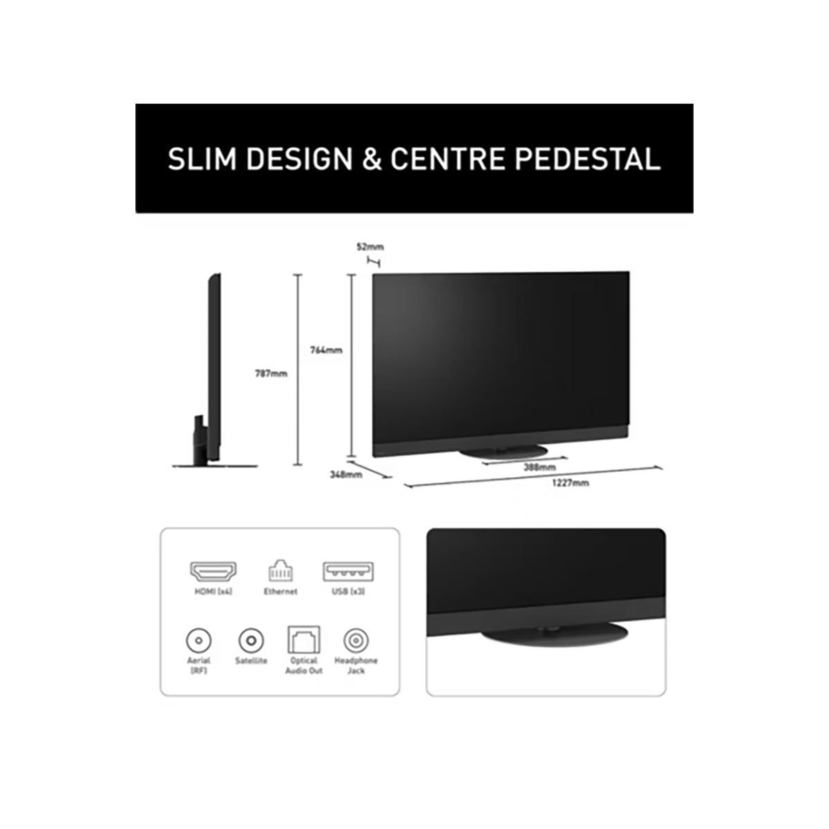 Panasonic TV55Z95BEB 55 Inch Next-Gen OLED 4K HDR Smart TV, Fire TV, HCX Pro AI Processor MK II - 122.7cm Wide