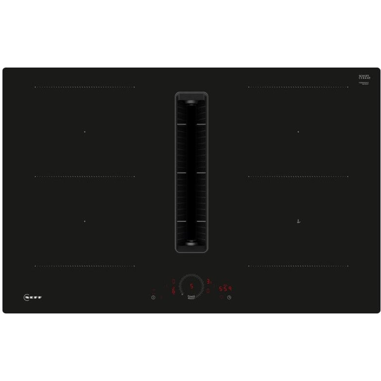 Neff V58NHQ4L0 N70 80cm Vented Hob, Black, B Rated