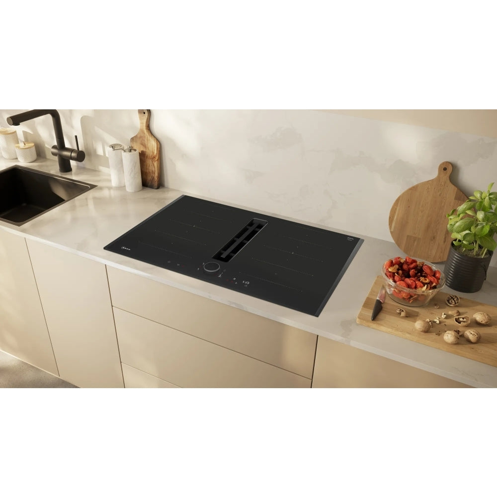 Neff V68AUX4C0 N90 83cm Vented Hob, Black, B Rated