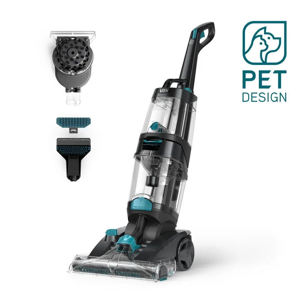 Vax CDCWPMXP Platinum Power Max Pet-Design Carpet Vaccum Cleaner, Black & Teal