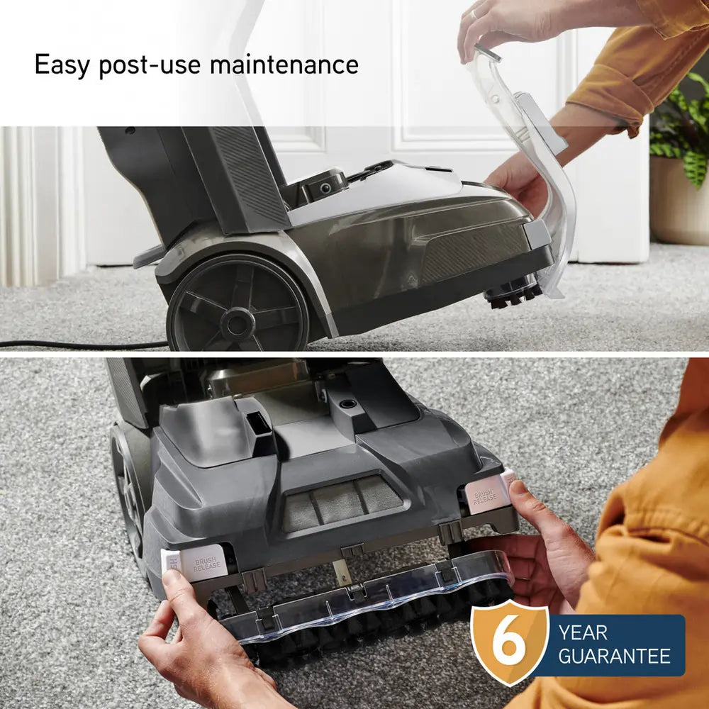 Vax CDCWSSXA SpinScrub Power Plus Carpet Cleaner, Grey/Navy Blue