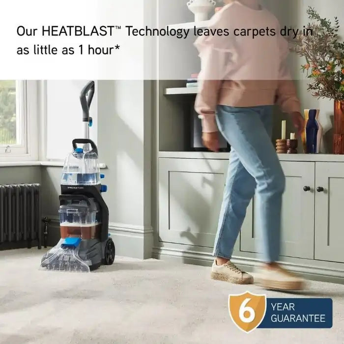 Vax CDCWSSXS SpinScrub Power Carpet Washer, Grey/Tiger Blue