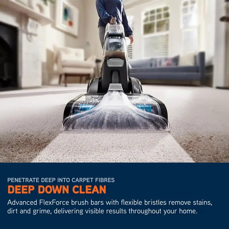 VAX CDCW-SWXC Platinum SmartWash Classic Carpet Cleaner, Silver & Blue