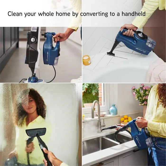 Vax CDSTSFXS Steam Mop Cleaner, White & Navy Blue