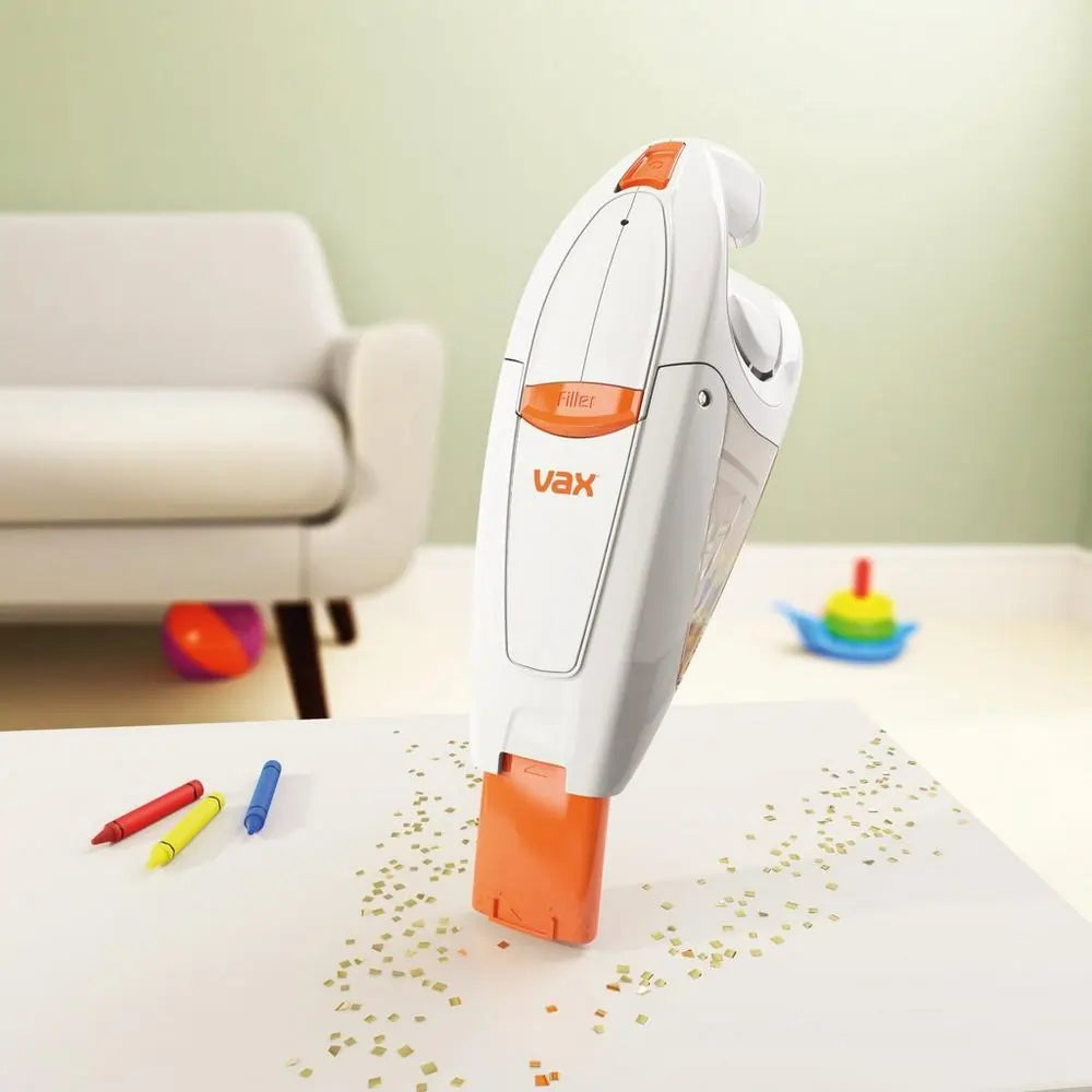 Vax H85GAB10 Gator 10.8v Hand Held Vacuum Cleaner With Up To 15 Minutes Run Time, White & Orange