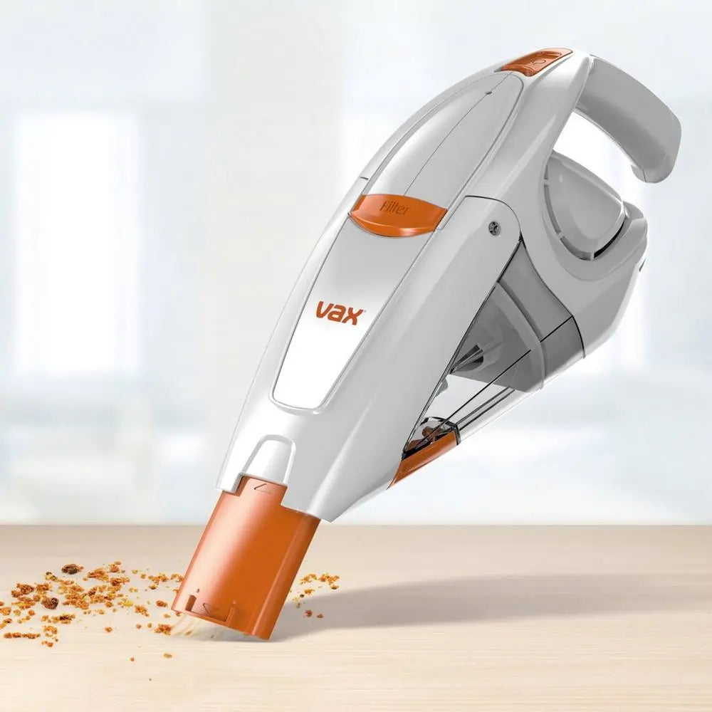 Vax H85GAB10 Gator 10.8v Hand Held Vacuum Cleaner With Up To 15 Minutes Run Time, White & Orange