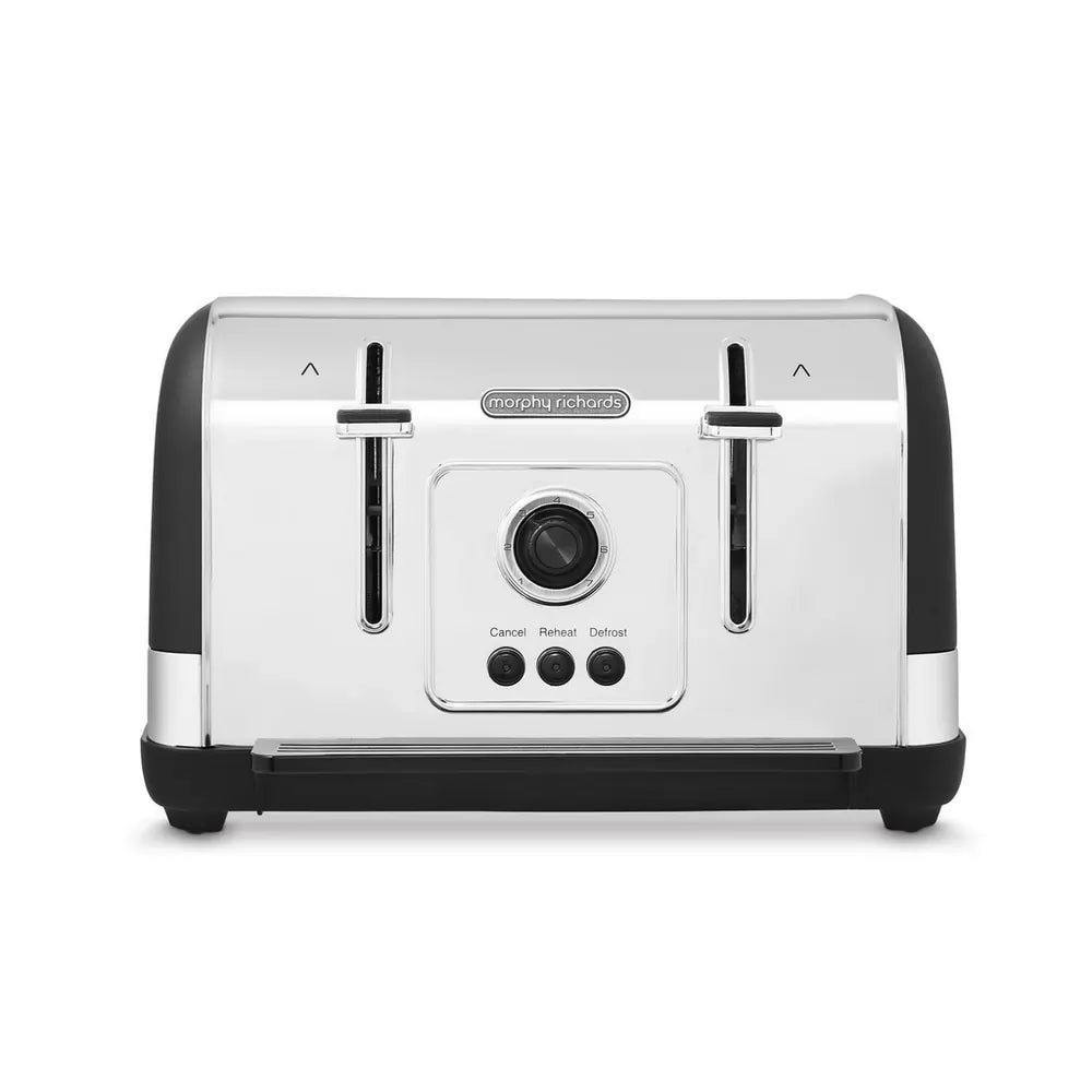 Morphy Richards Venture 240131 4-Slice Toaster, Black