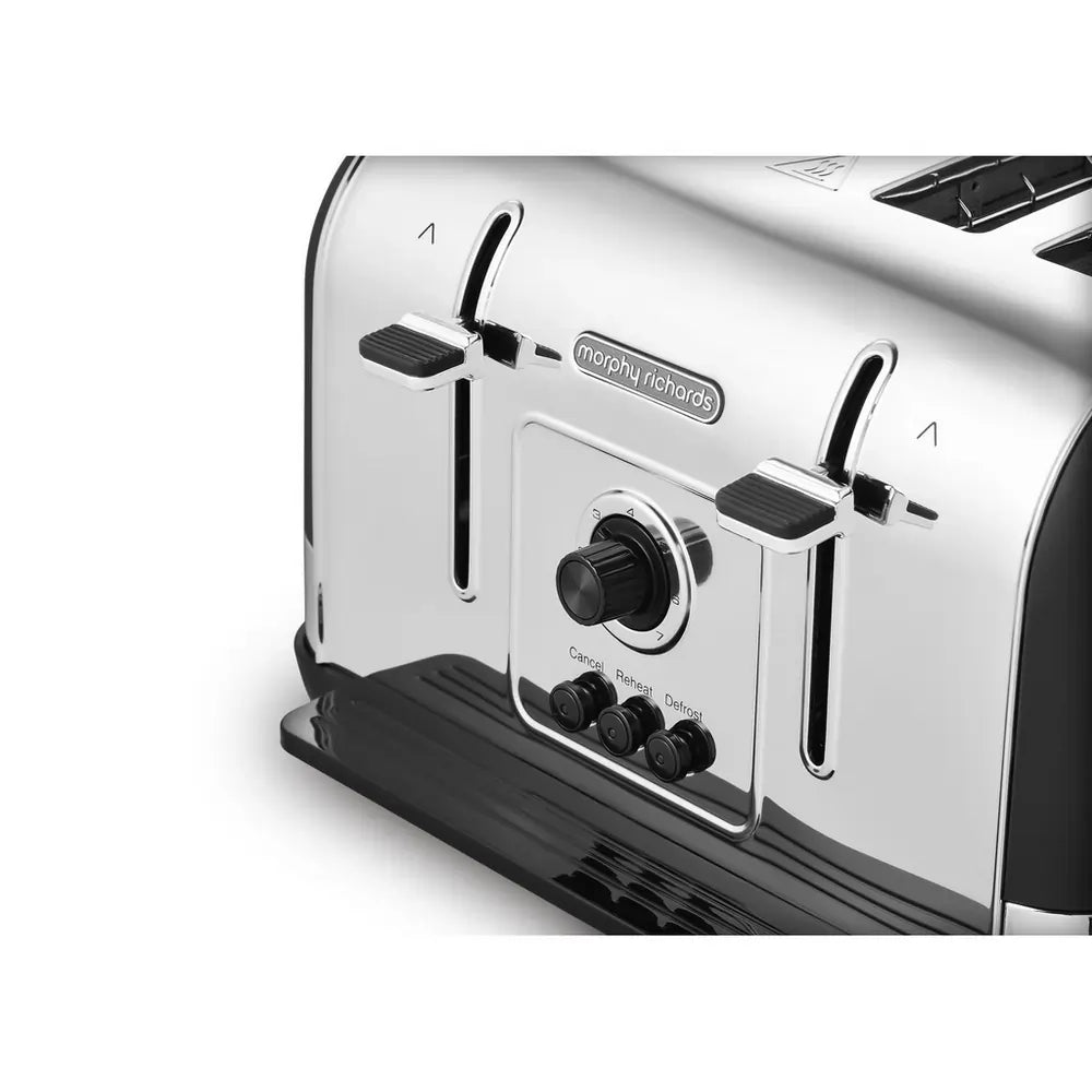 Morphy Richards Venture 240131 4-Slice Toaster, Black