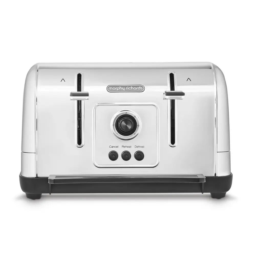 Morphy Richards Venture 240130 4-Slice Toaster, Brushed Stainless Steel