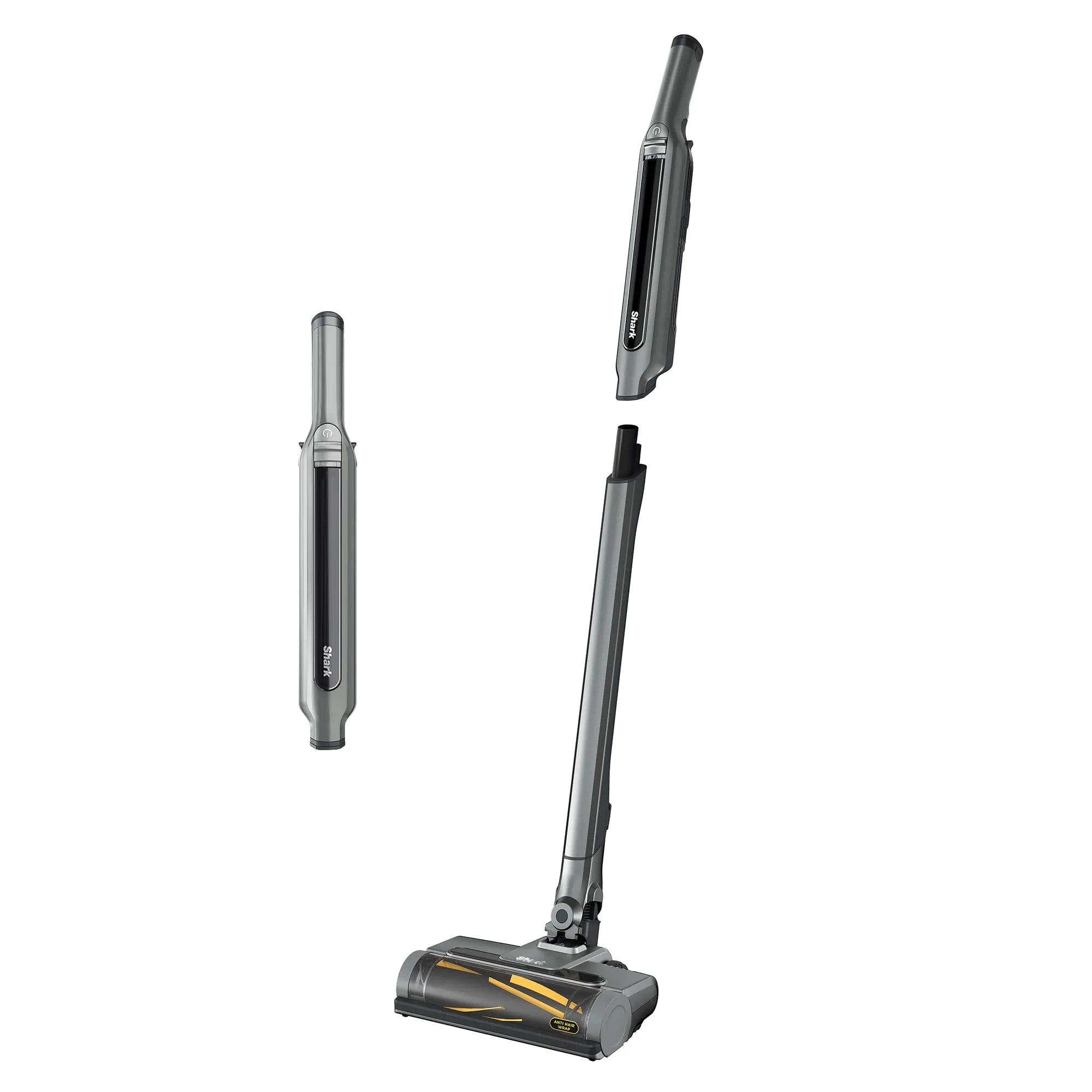Shark WV361UK Cordless Vacuum Cleaner with Anti Hair Wrap Technology - Run Time 16 Mintues, Steel Grey