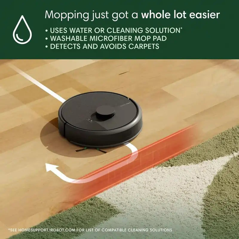 Irobot ROOMBA105C-PLUS Roomba® 105 Combo Robot + AutoEmpty Dock, Black