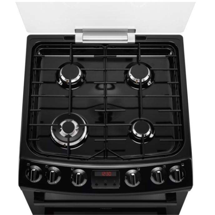 Zanussi ZCG63260BE 83L Gas Slot In Cooker,Black,A Rated