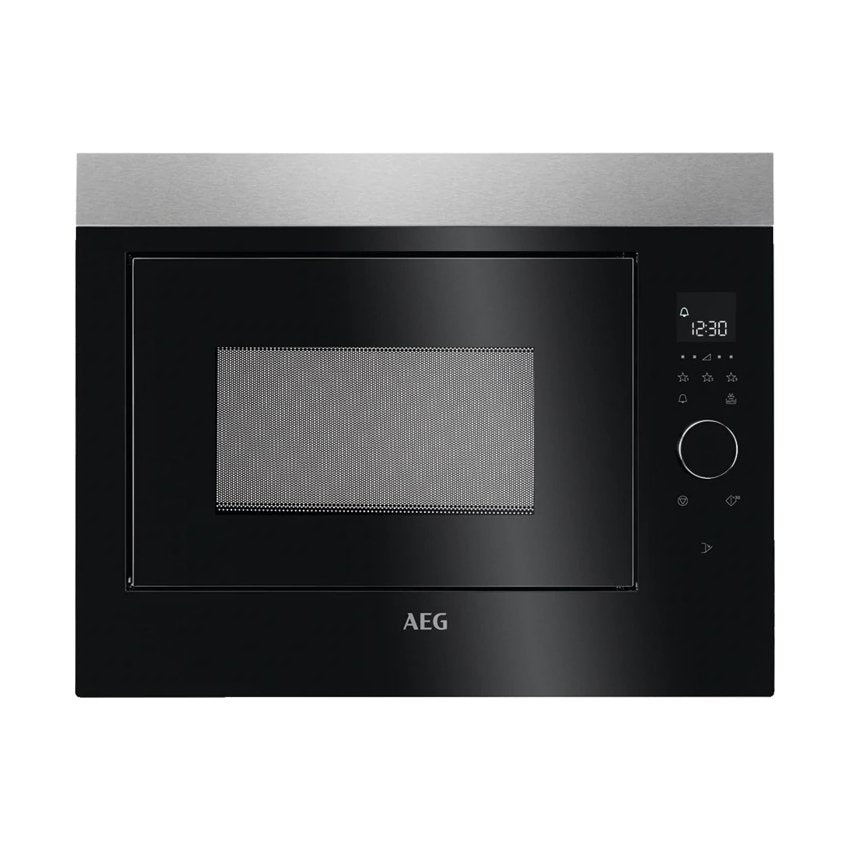 AEG MBE2658SEM Built-In Microwave - Black / Stainless Steel | Atlantic Electrics