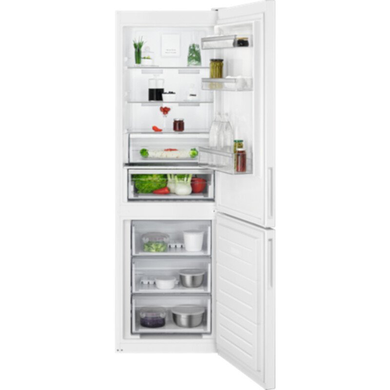 AEG RCB632E3MW Freestanding Retro 70/30 Fridge Freezer Frost Free - White - E Rated | Atlantic Electrics